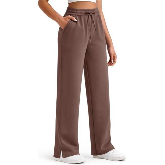 Smoofit Modal Soft Women's Wide Leg Sweatpants High Waisted Drawstring